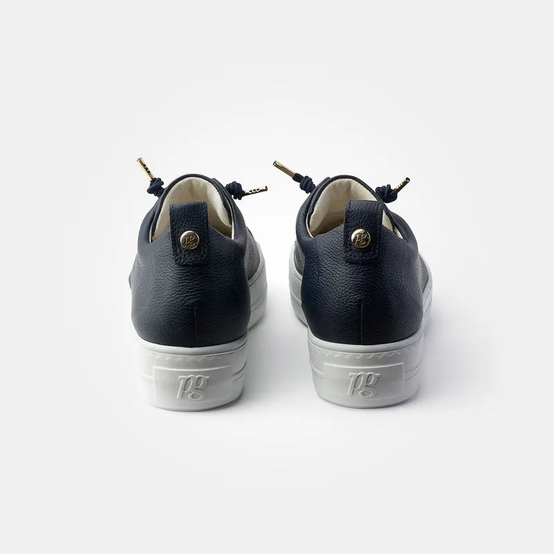 Paul Green Navy Elastische Schnürsenkel Trainer