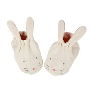 Pfirsich-Hasen-Baby-Stiefelchen