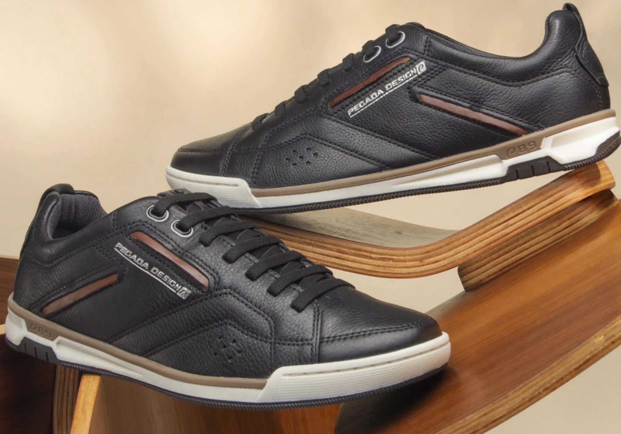 Pegada Evolve Herren Leder Slip-On Freizeitschuhe Hergestellt in Brasilien Pegada Schuhe