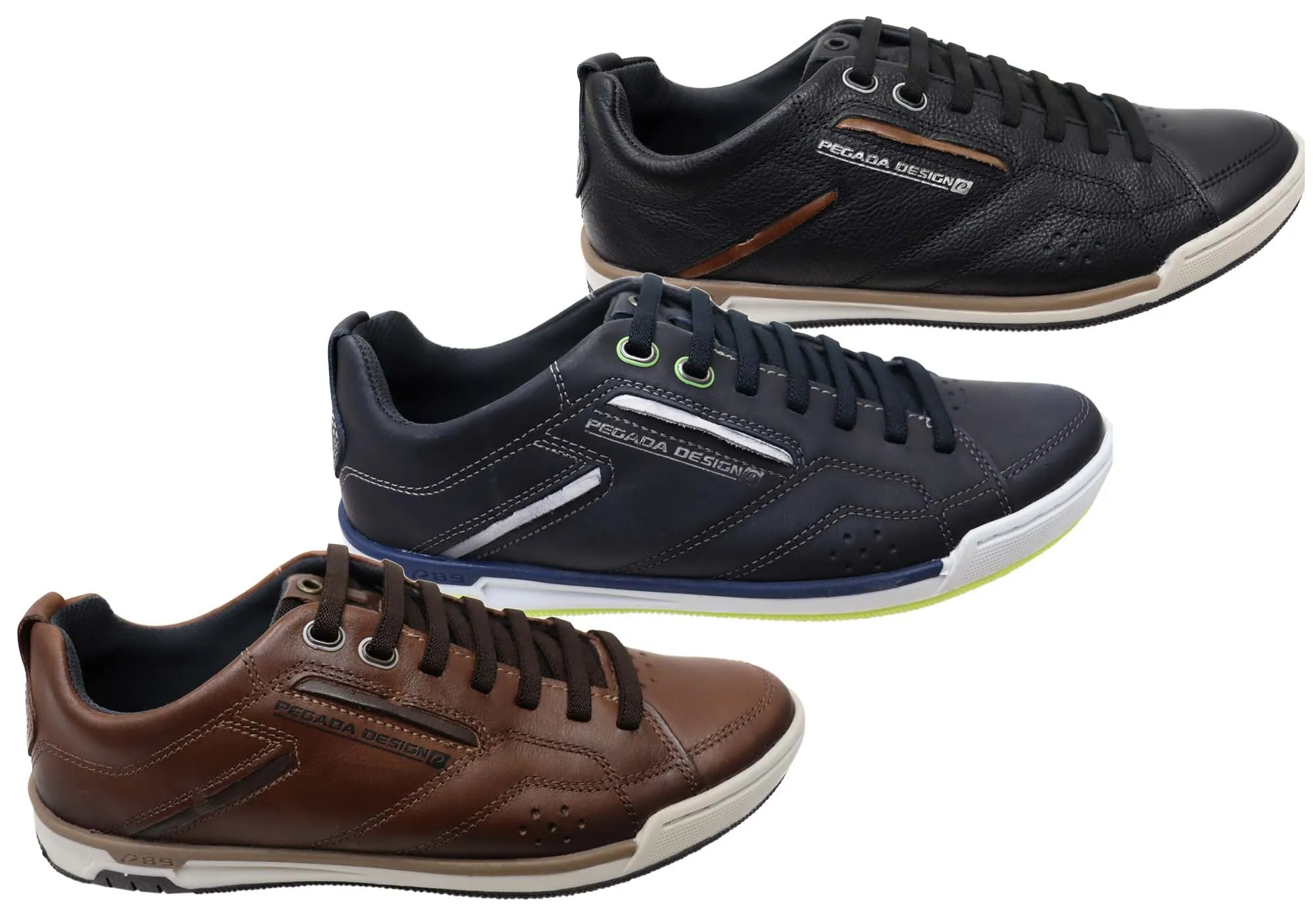 Pegada Evolve Herren Leder Slip-On Freizeitschuhe Hergestellt in Brasilien Pegada Schuhe