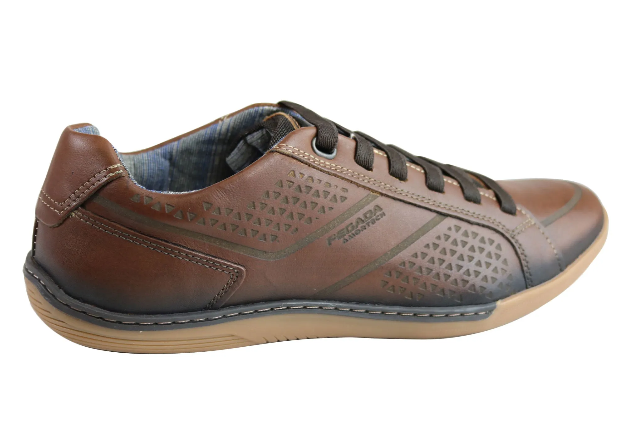 Pegada Hank Herren Leder Slip-On Komfort Freizeitschuhe Hergestellt in Brasilien Pegada Schuhe