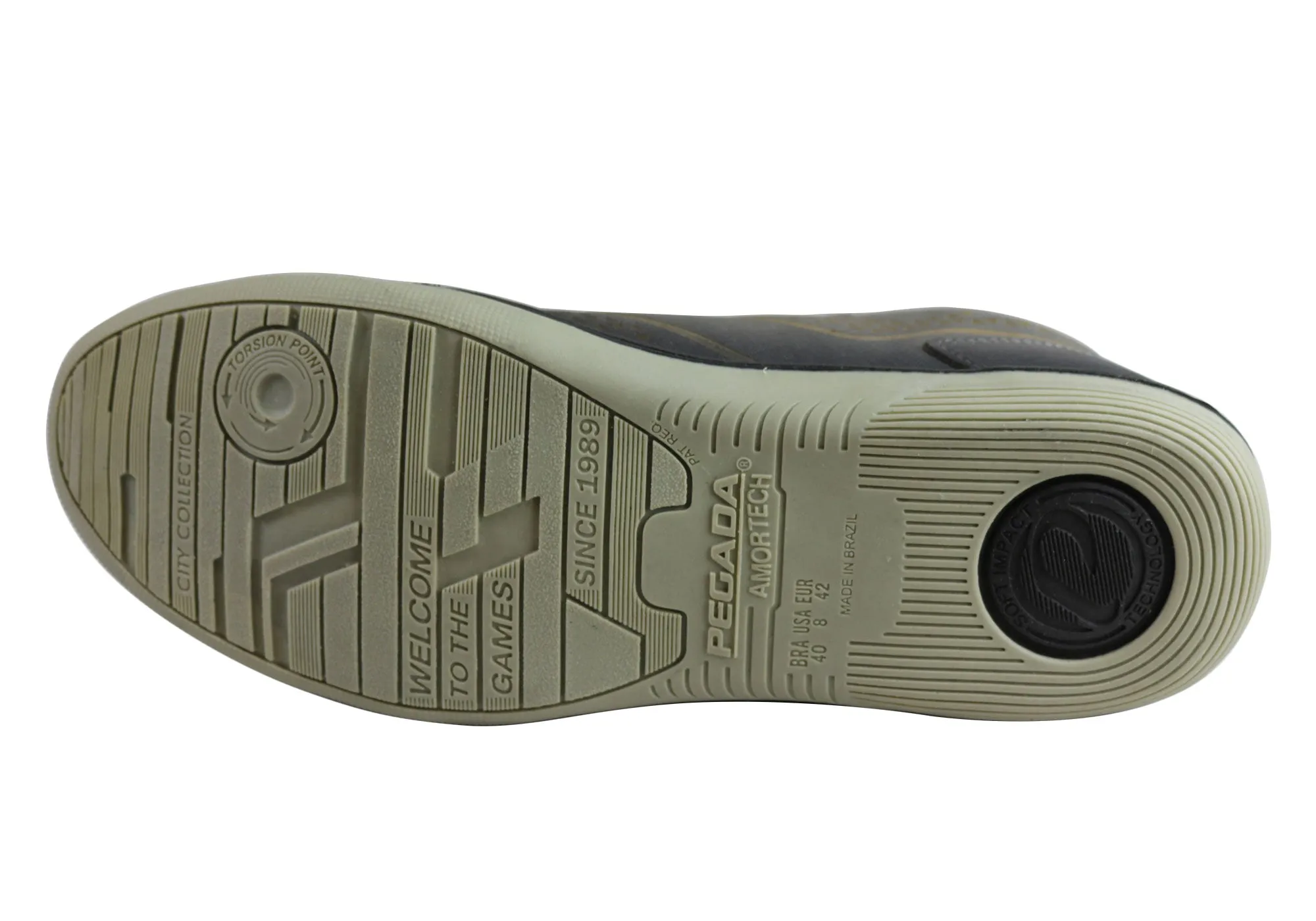 Pegada Hank Herren Leder Slip-On Komfort Freizeitschuhe Hergestellt in Brasilien Pegada Schuhe