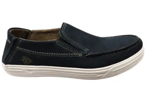 Pegada Rye Herren Bequeme Brasilianische Lederschlupfschuhe für lässige Anlässe Pegada Schuhe