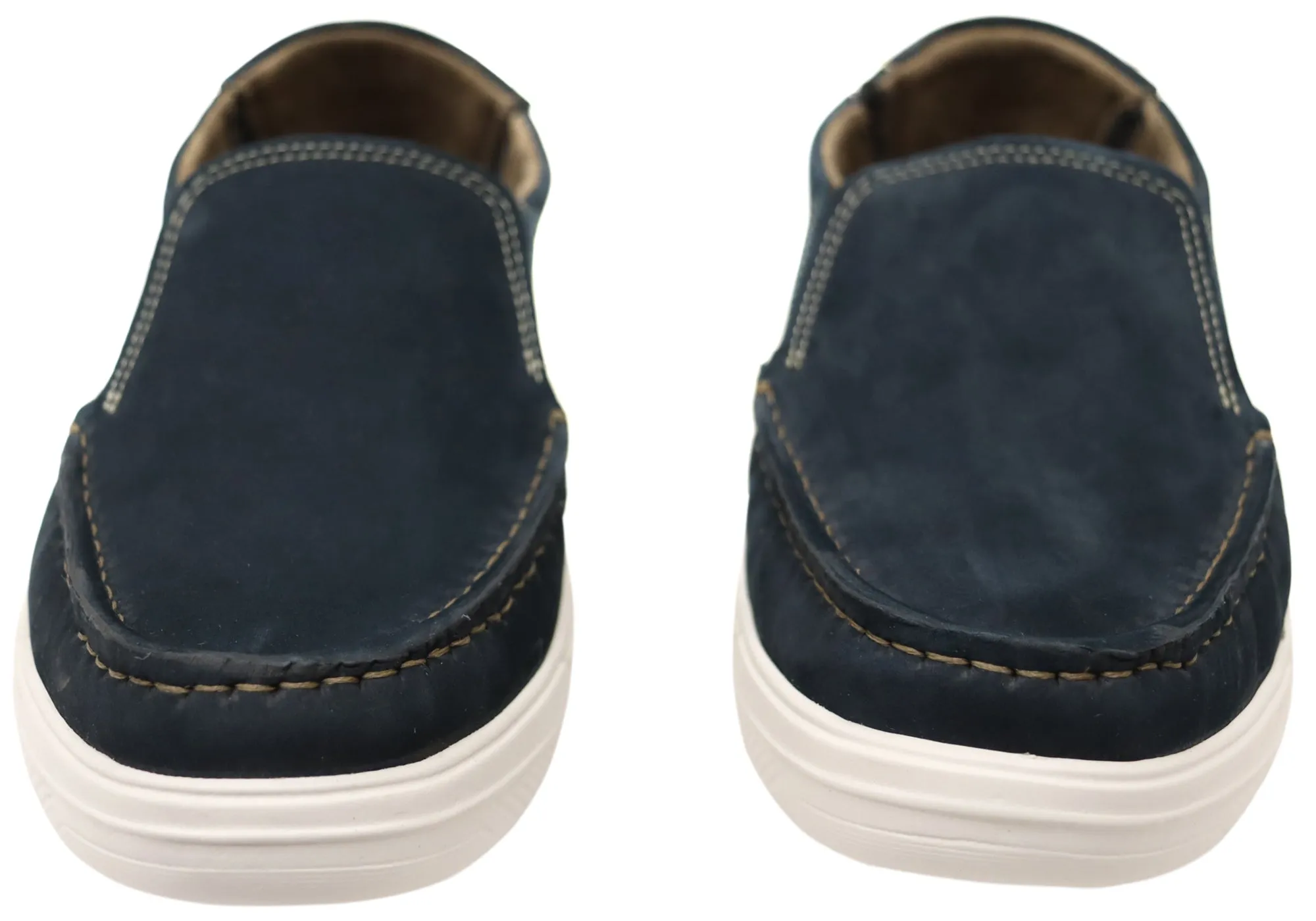 Pegada Rye Herren Bequeme Brasilianische Lederschlupfschuhe für lässige Anlässe Pegada Schuhe