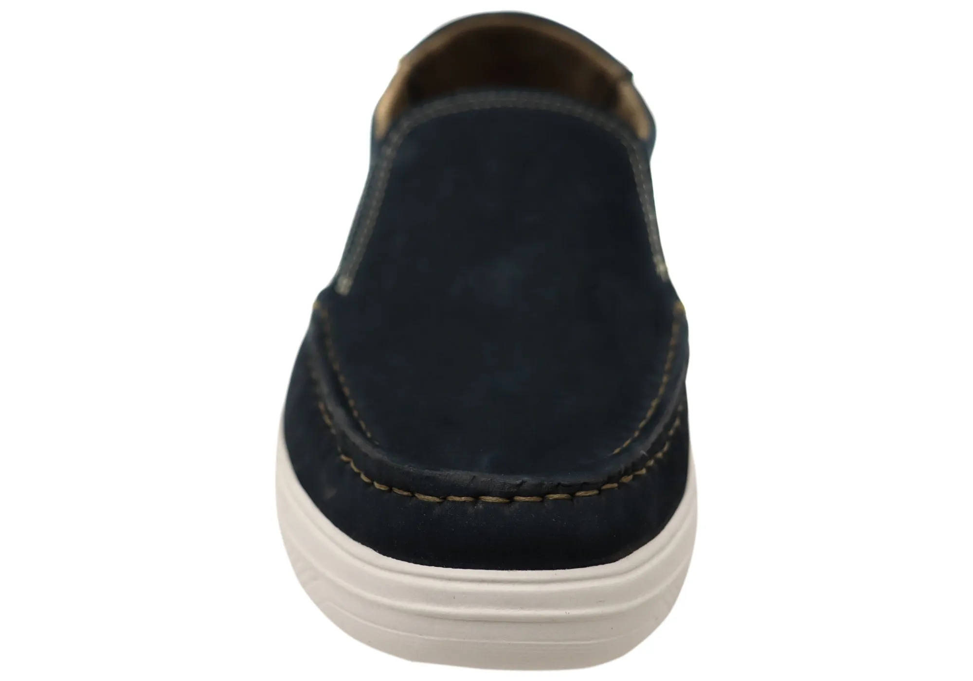 Pegada Rye Herren Bequeme Brasilianische Lederschlupfschuhe für lässige Anlässe Pegada Schuhe