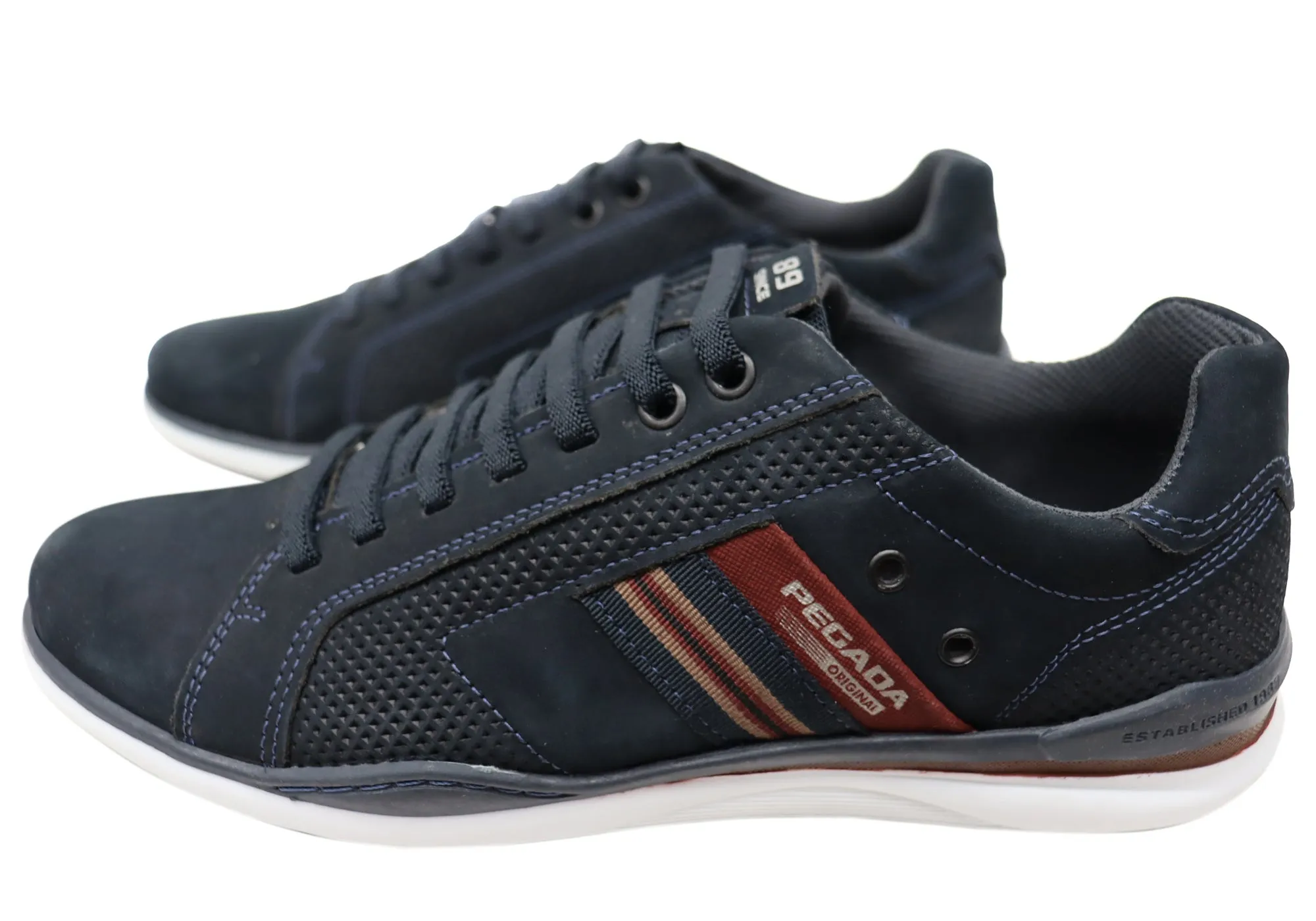 Pegada Transit Herren Leder Slip-On Freizeitschuhe Hergestellt in Brasilien Pegada Schuhe
