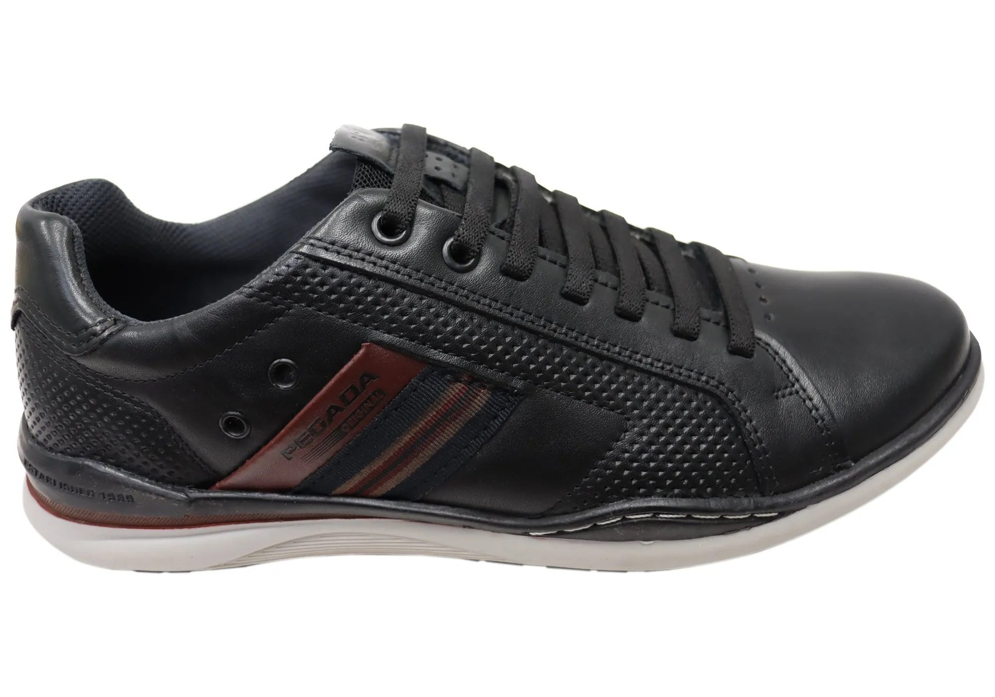 Pegada Transit Herren Leder Slip-On Freizeitschuhe Hergestellt in Brasilien Pegada Schuhe