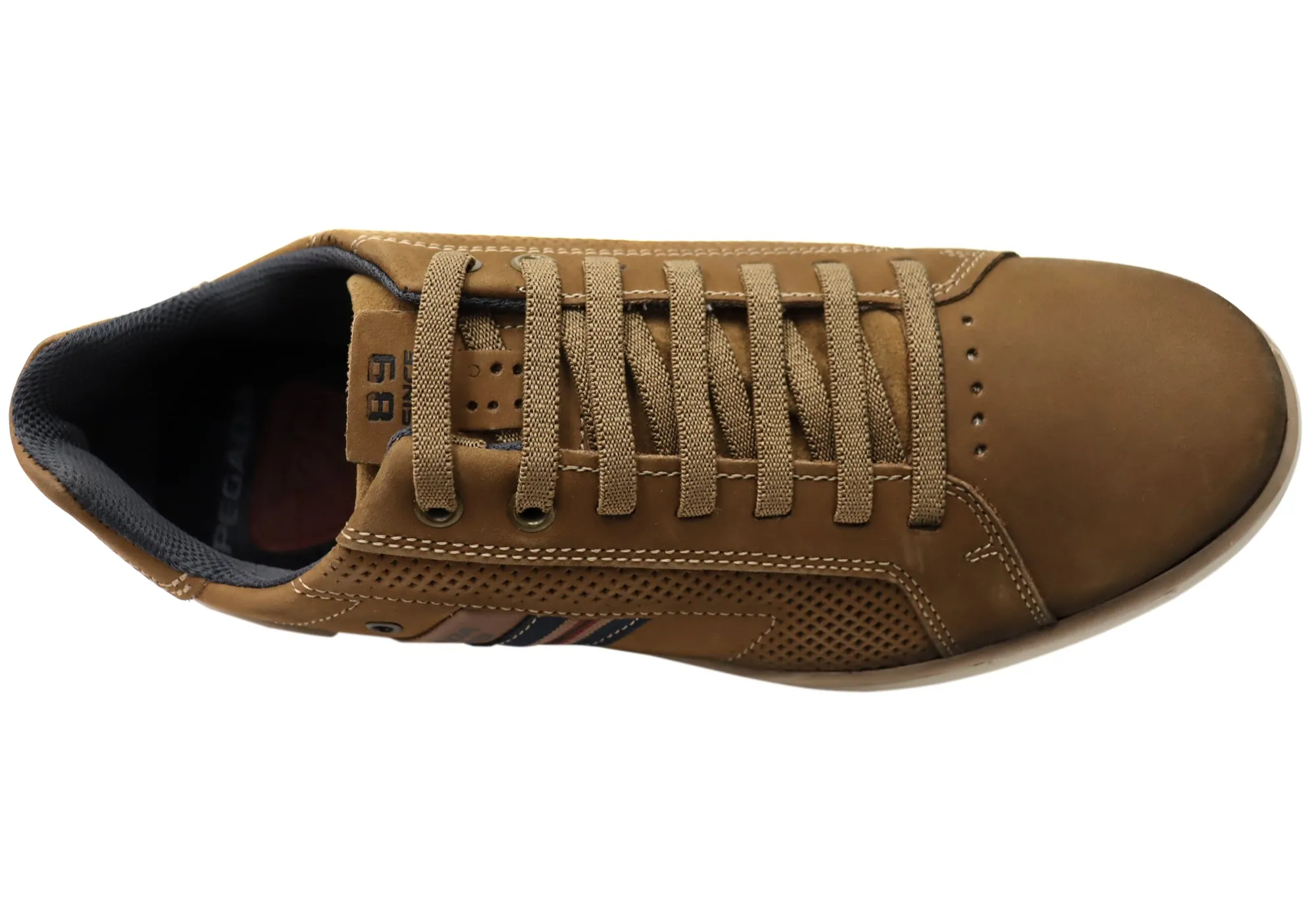 Pegada Transit Herren Leder Slip-On Freizeitschuhe Hergestellt in Brasilien Pegada Schuhe