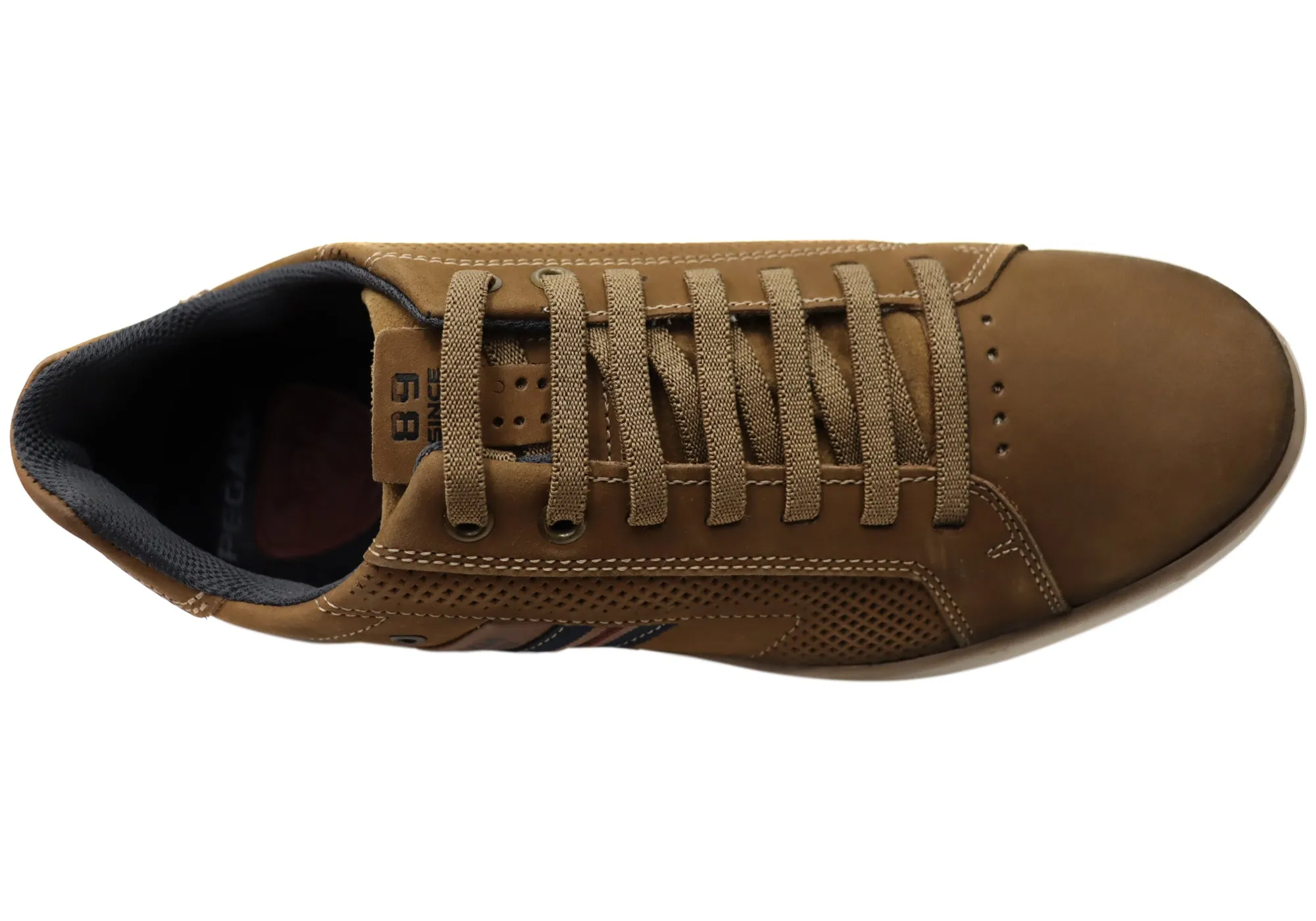 Pegada Transit Herren Leder Slip-On Freizeitschuhe Hergestellt in Brasilien Pegada Schuhe