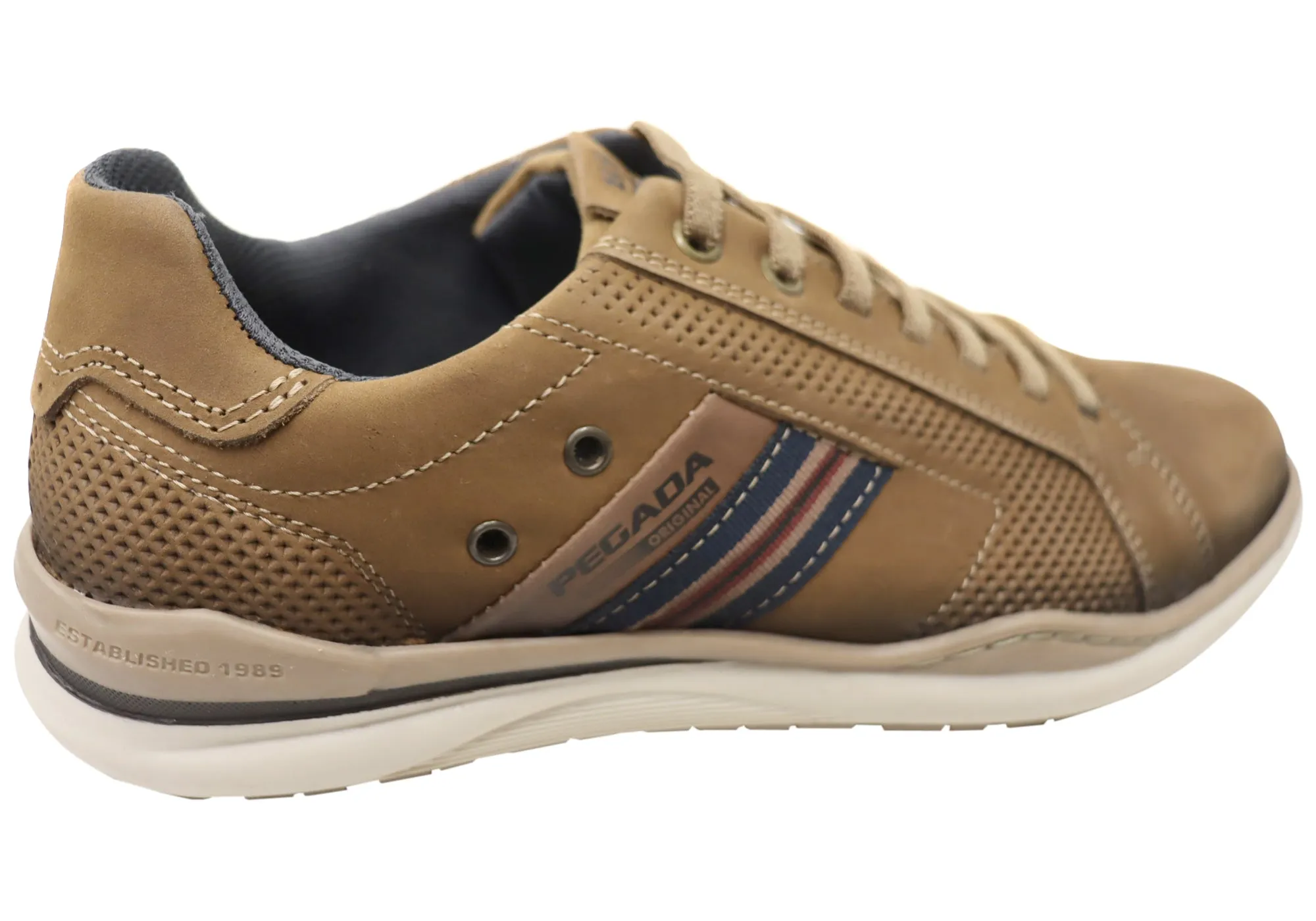 Pegada Transit Herren Leder Slip-On Freizeitschuhe Hergestellt in Brasilien Pegada Schuhe