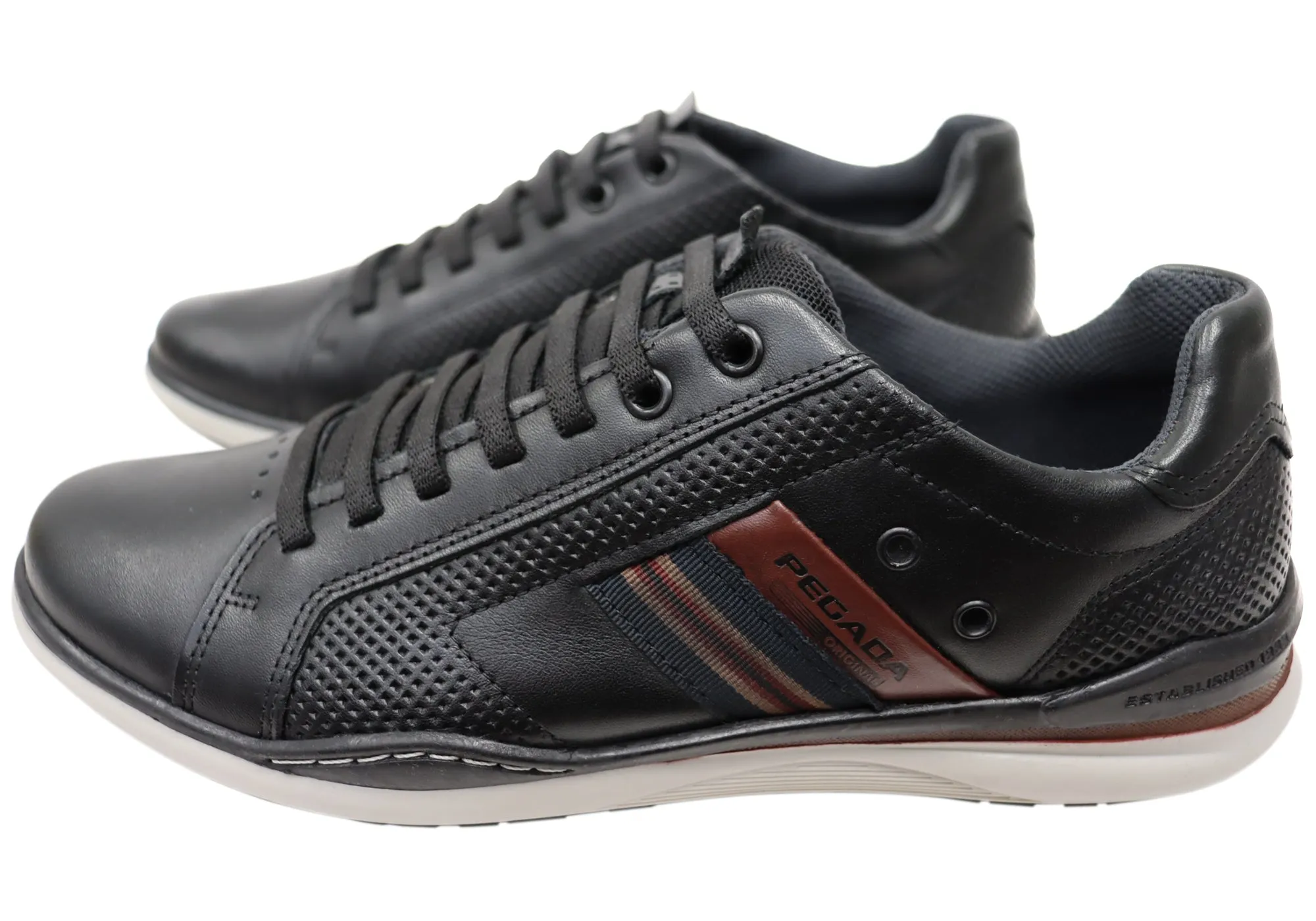 Pegada Transit Herren Leder Slip-On Freizeitschuhe Hergestellt in Brasilien Pegada Schuhe