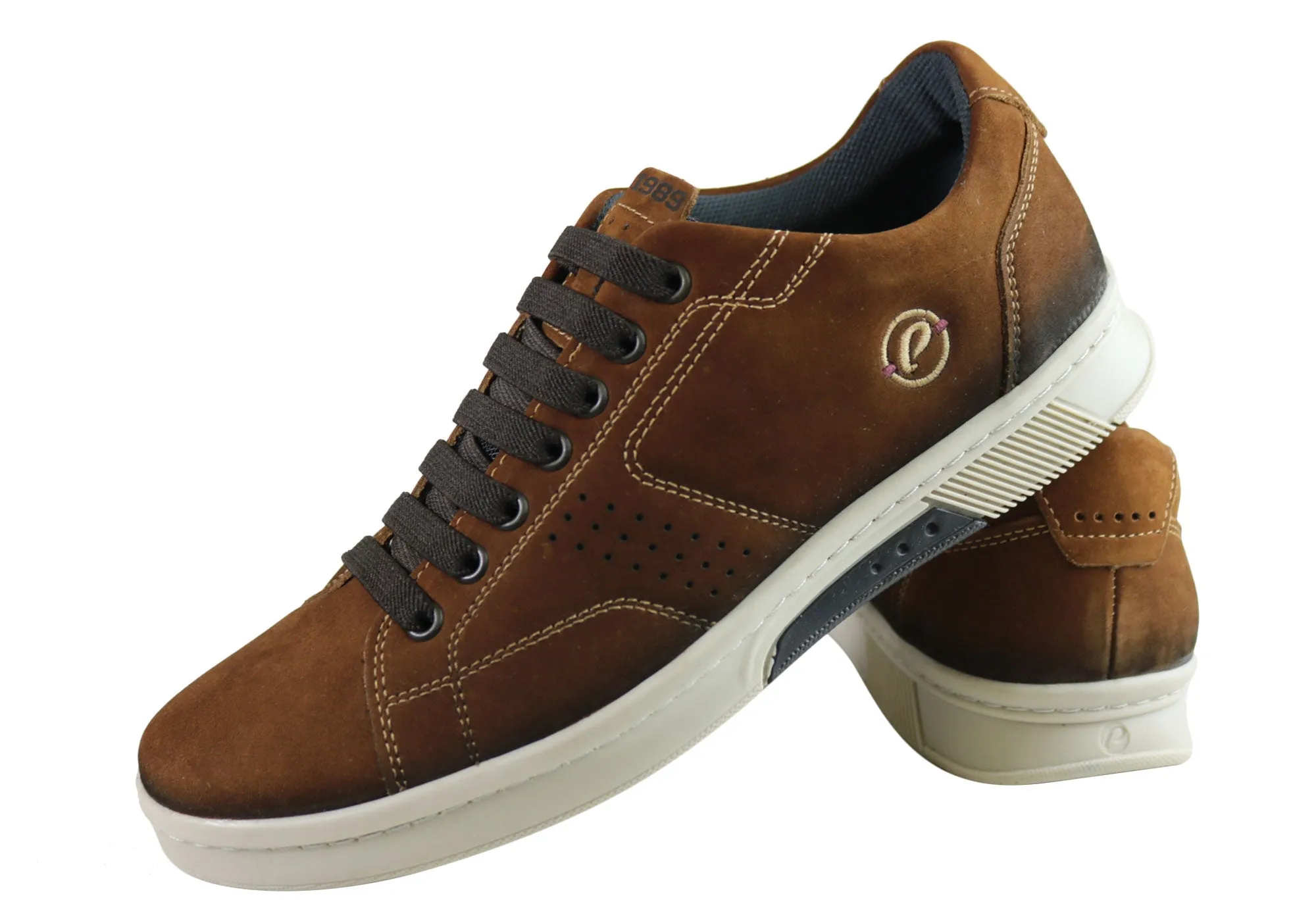 Pegada Wesley Herren Leder Slip-On Komfort Freizeitschuhe Hergestellt in Brasilien Pegada Schuhe