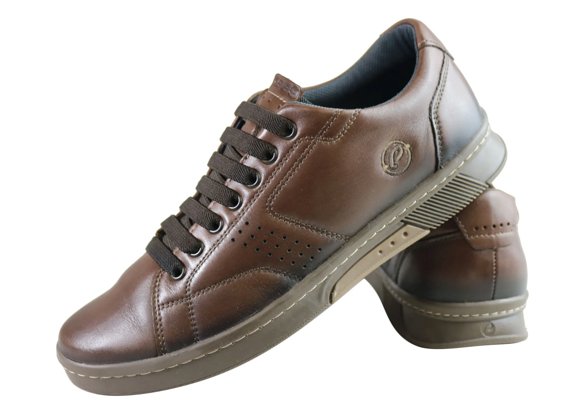 Pegada Wesley Herren Leder Slip-On Komfort Freizeitschuhe Hergestellt in Brasilien Pegada Schuhe