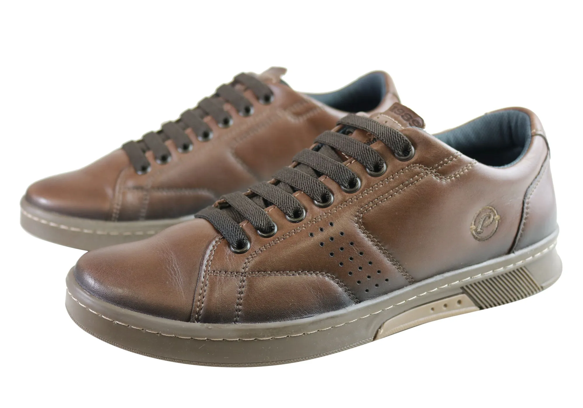 Pegada Wesley Herren Leder Slip-On Komfort Freizeitschuhe Hergestellt in Brasilien Pegada Schuhe