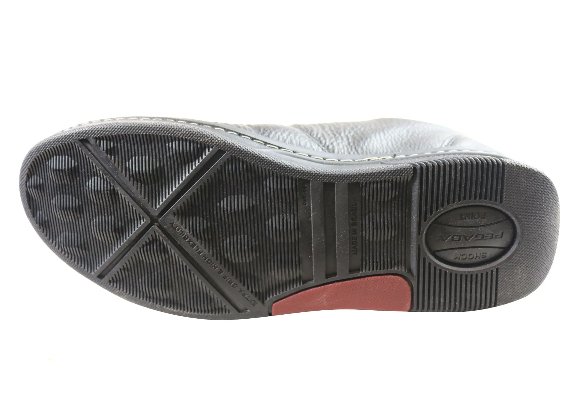 Pegada Wesley Herren Leder Slip-On Komfort Freizeitschuhe Hergestellt in Brasilien Pegada Schuhe