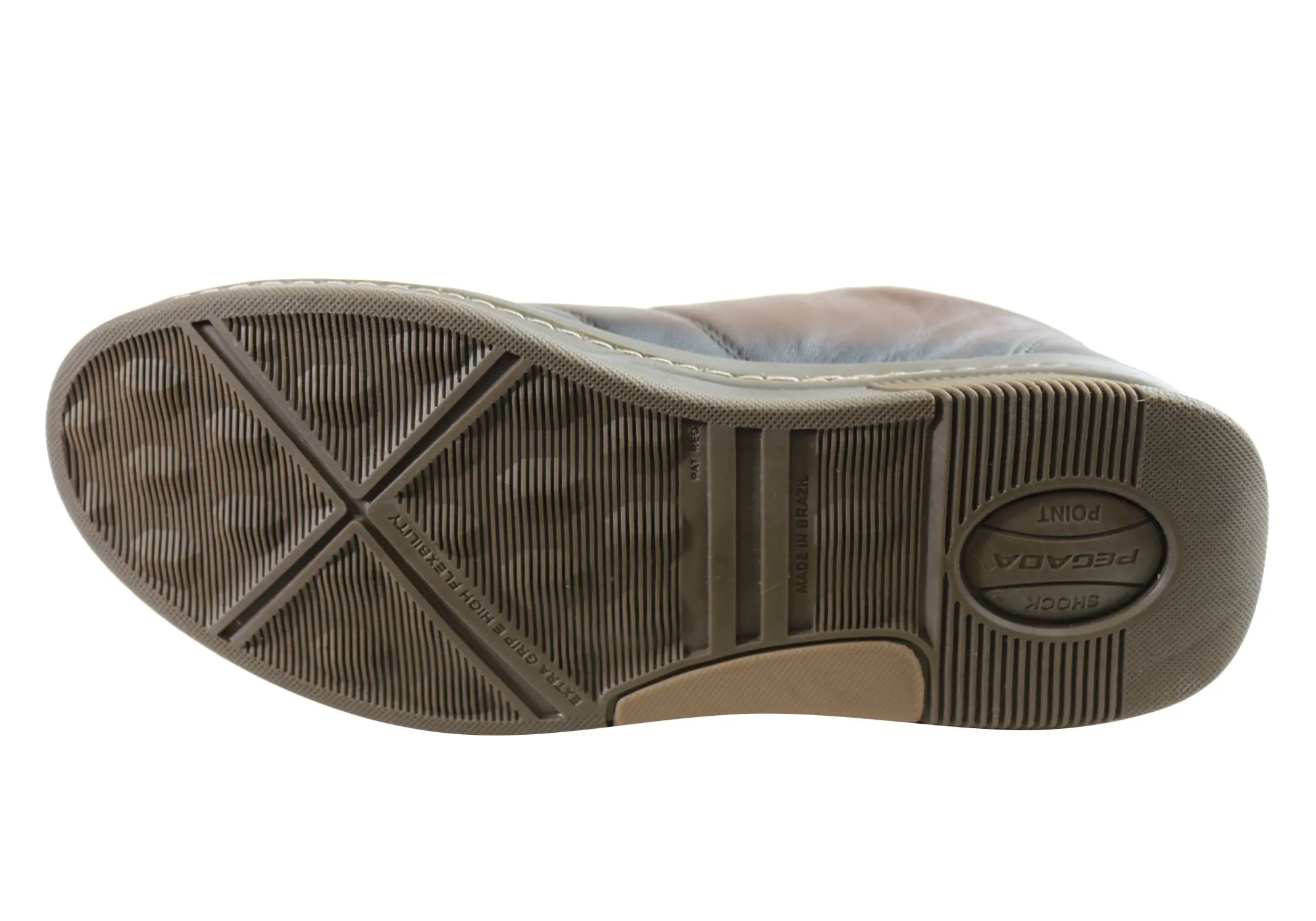 Pegada Wesley Herren Leder Slip-On Komfort Freizeitschuhe Hergestellt in Brasilien Pegada Schuhe