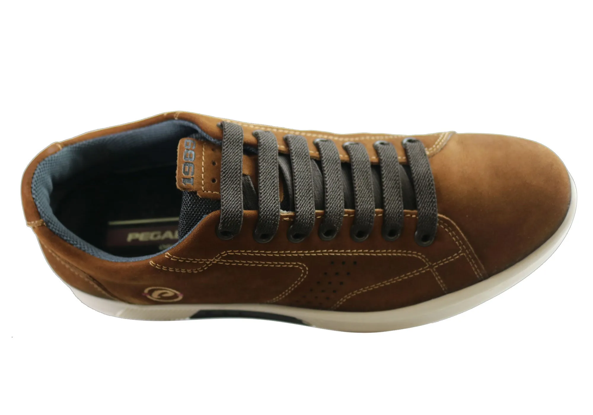 Pegada Wesley Herren Leder Slip-On Komfort Freizeitschuhe Hergestellt in Brasilien Pegada Schuhe