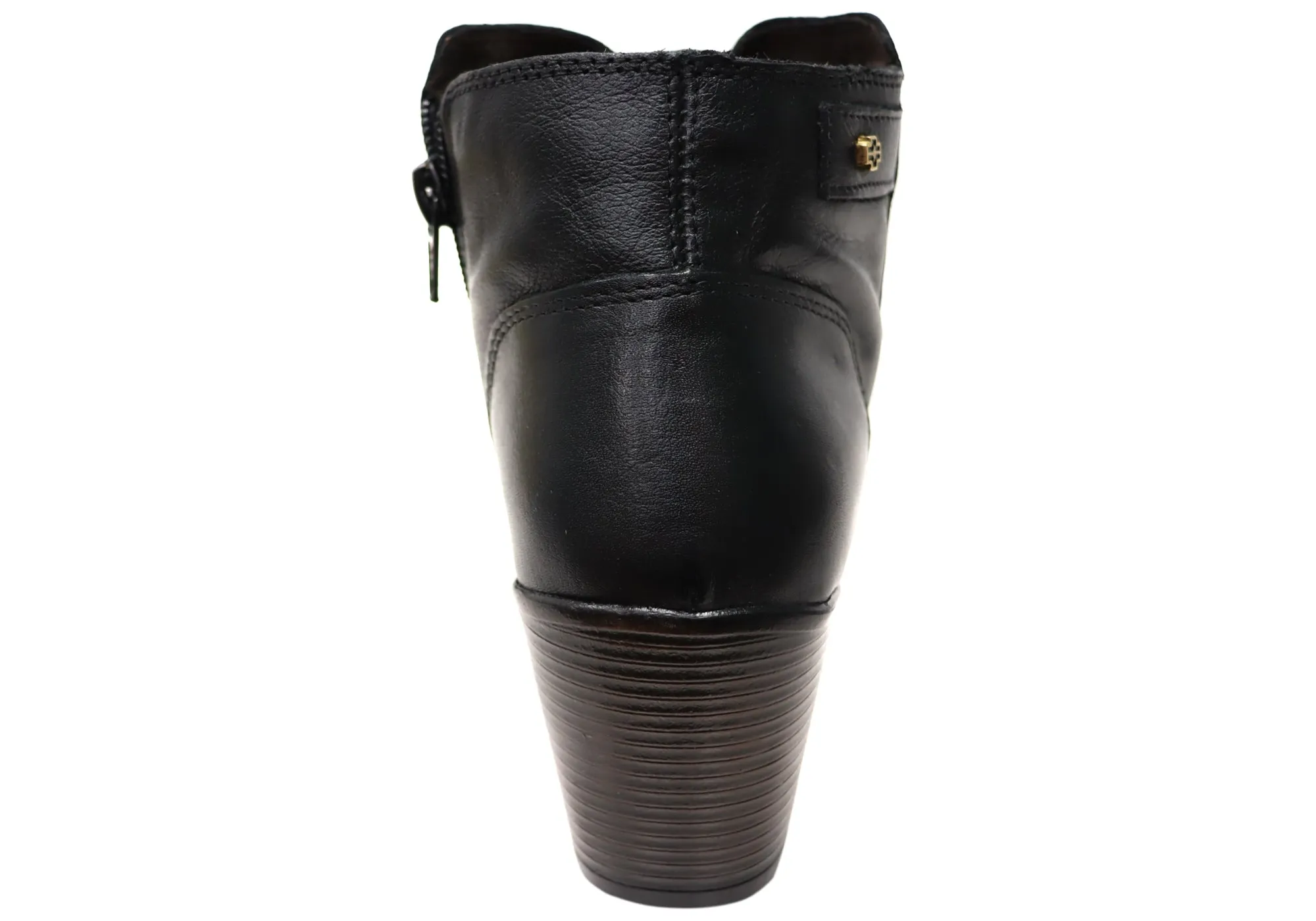 Perlatto Brooke Damen Bequeme Leder Knöchelstiefel Hergestellt in Brasilien Perlatto Schuhe