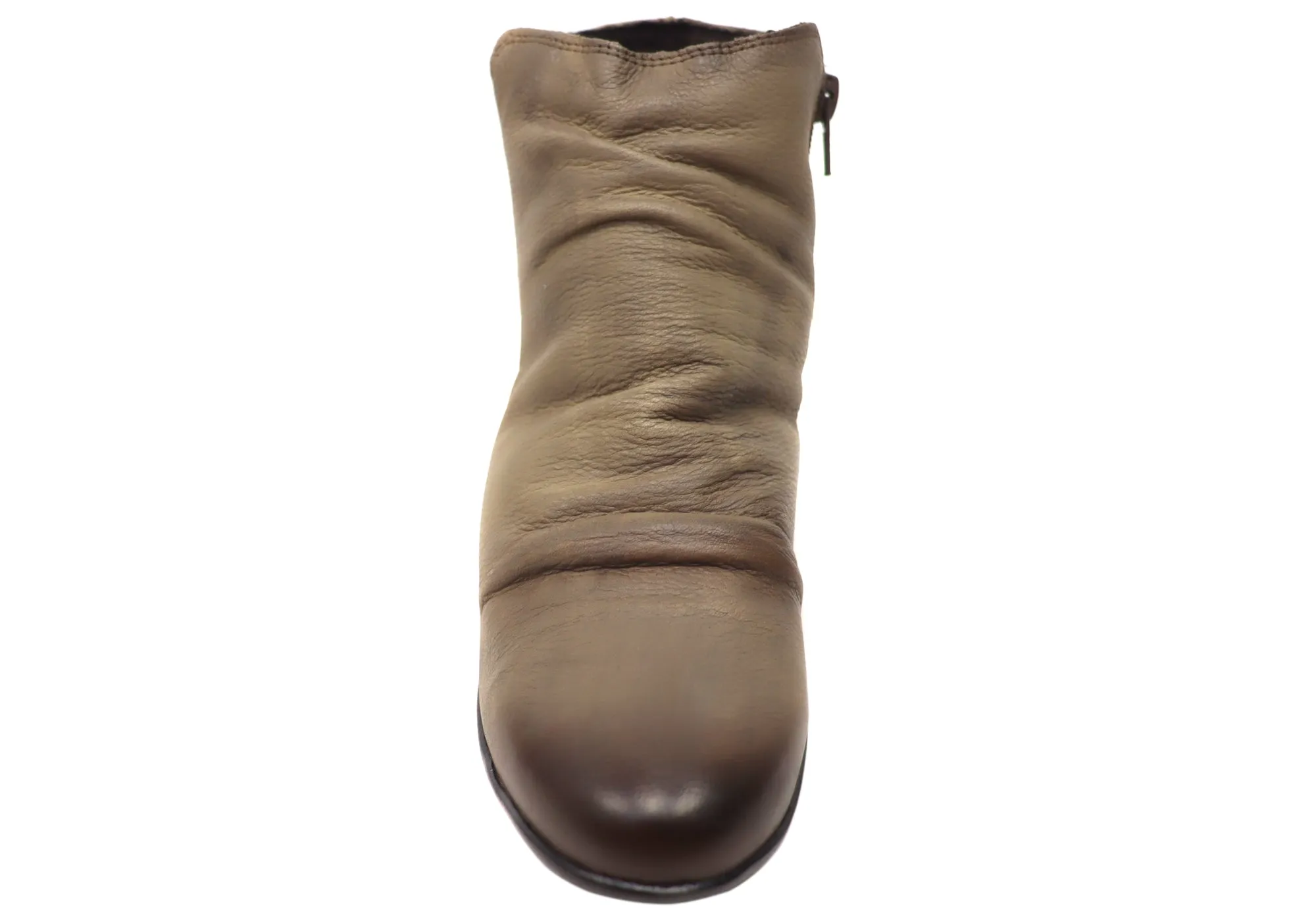 Perlatto Brooke Damen Bequeme Leder Knöchelstiefel Hergestellt in Brasilien Perlatto Schuhe
