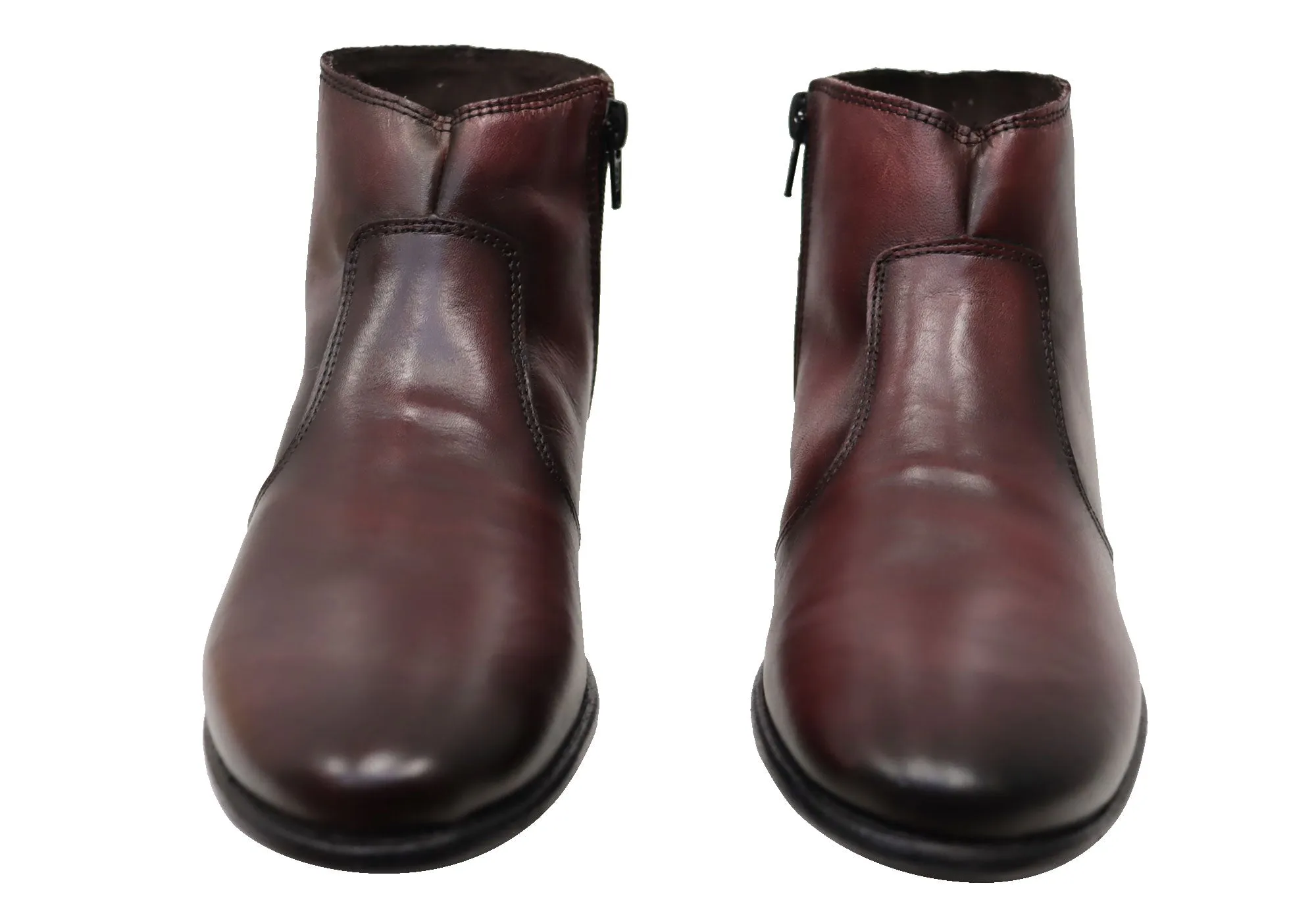 Perlatto Morgan Damen Bequeme Leder Knöchelstiefel Hergestellt in Brasilien Perlatto Schuhe