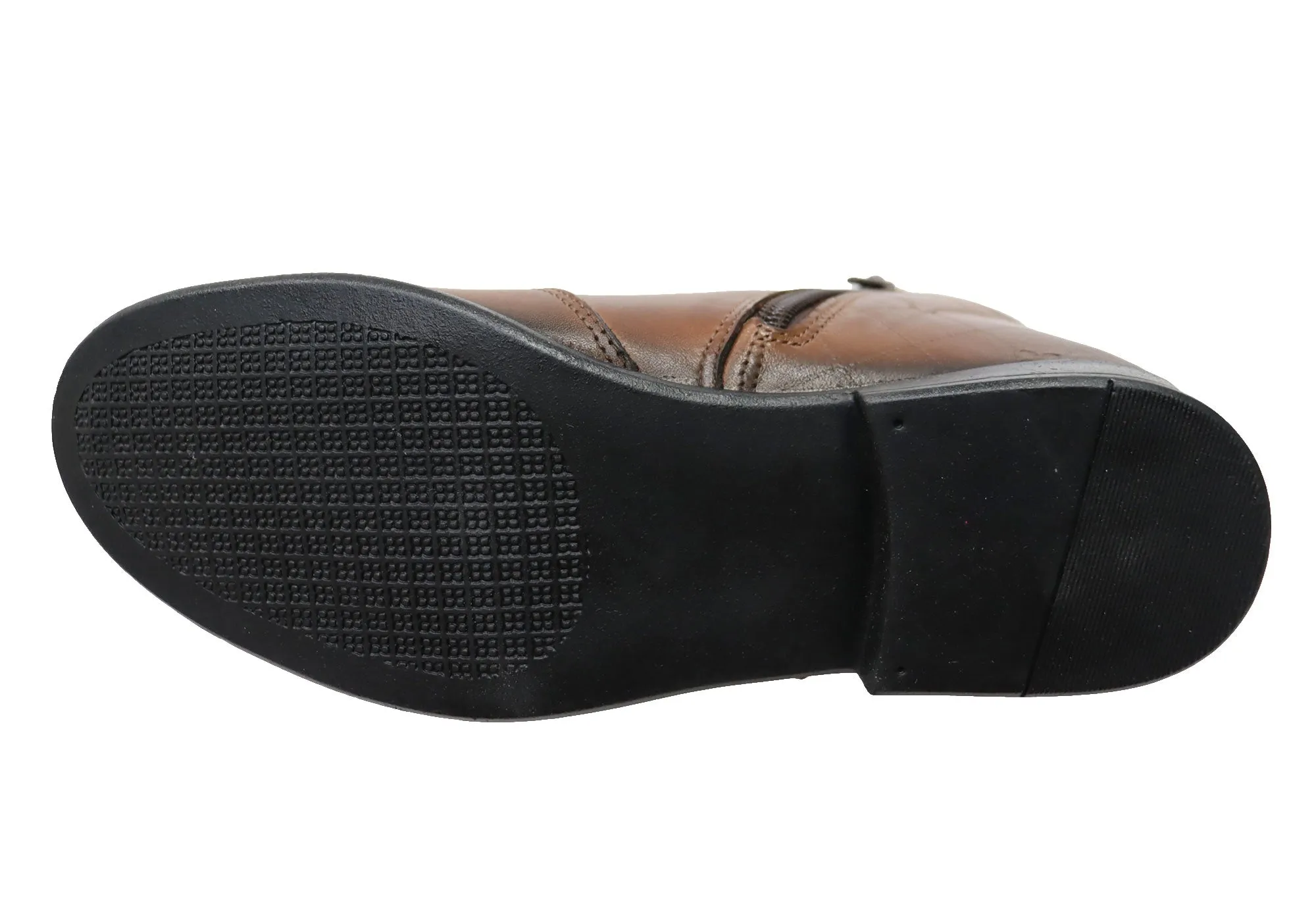 Perlatto Morgan Damen Bequeme Leder Knöchelstiefel Hergestellt in Brasilien Perlatto Schuhe
