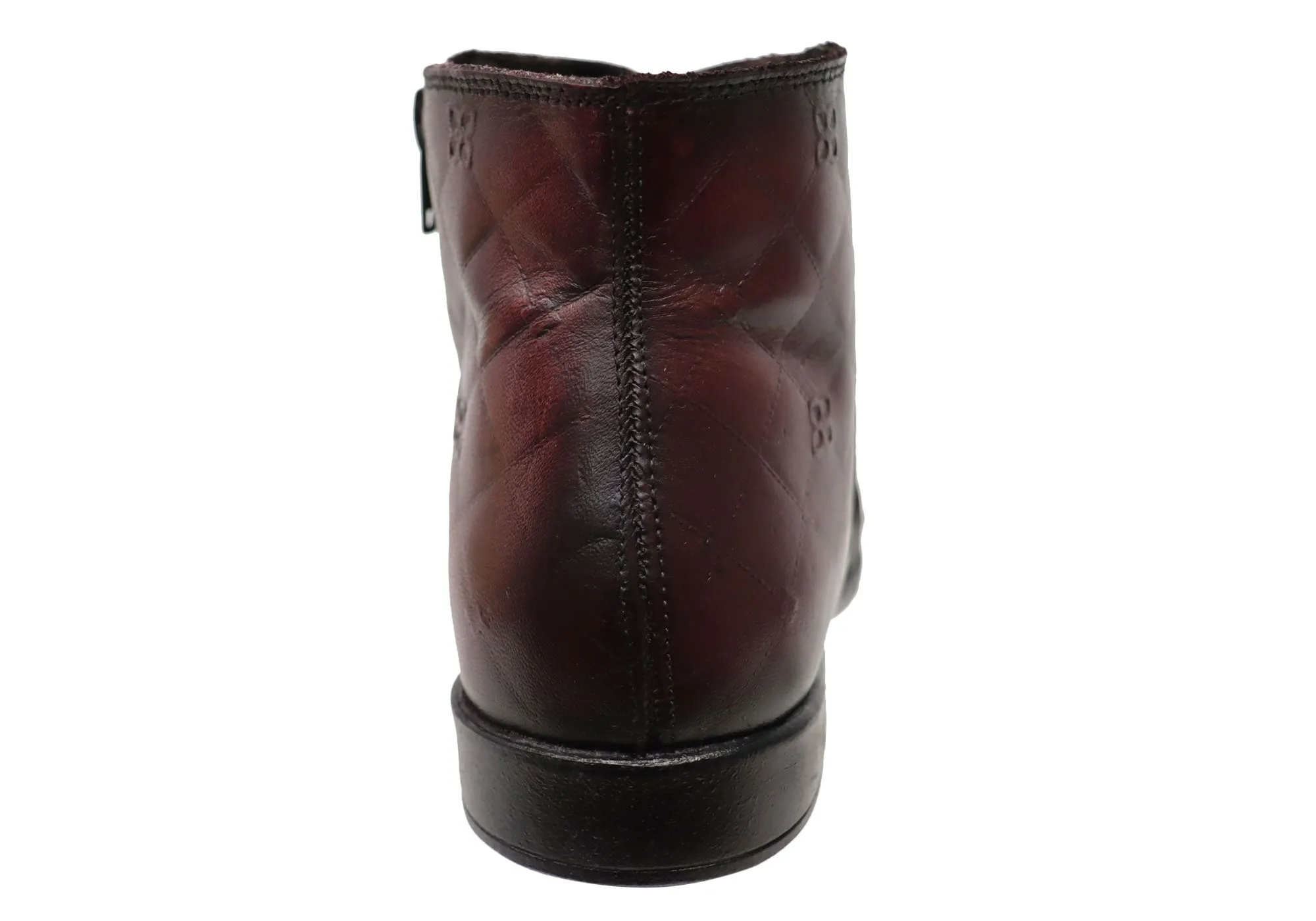 Perlatto Morgan Damen Bequeme Leder Knöchelstiefel Hergestellt in Brasilien Perlatto Schuhe