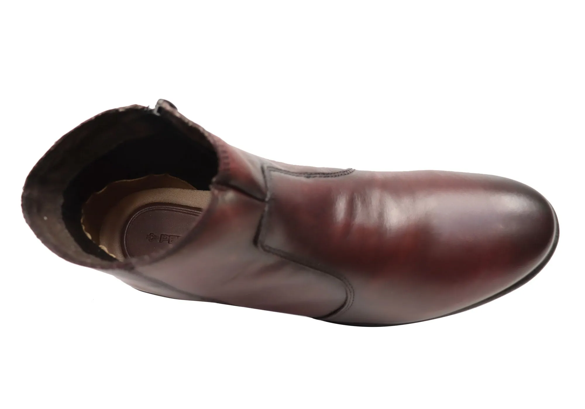Perlatto Morgan Damen Bequeme Leder Knöchelstiefel Hergestellt in Brasilien Perlatto Schuhe