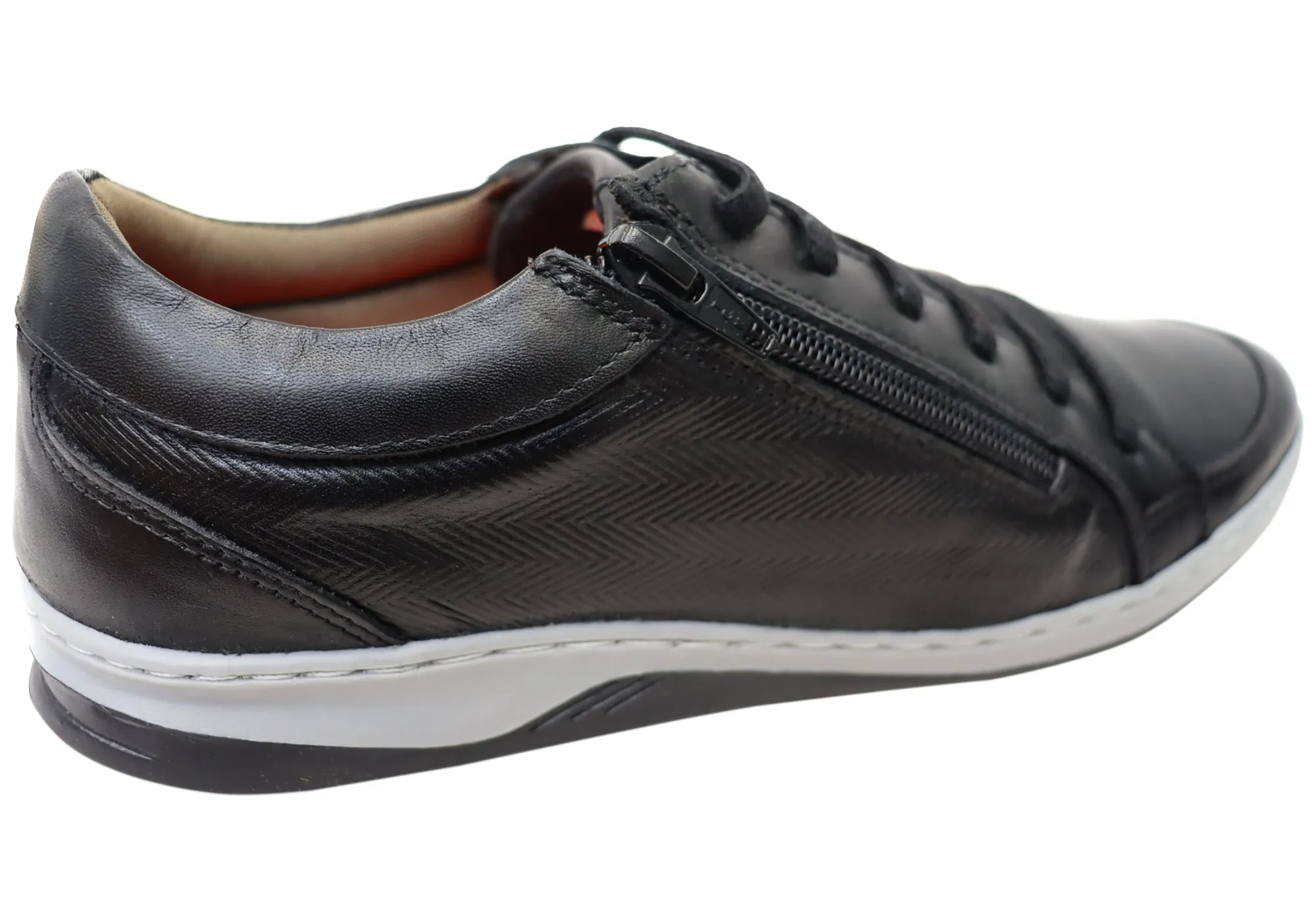 Perlatto Tim Herren Brasilianische Bequeme Leder Slip-On Freizeitschuhe Perlatto Schuhe