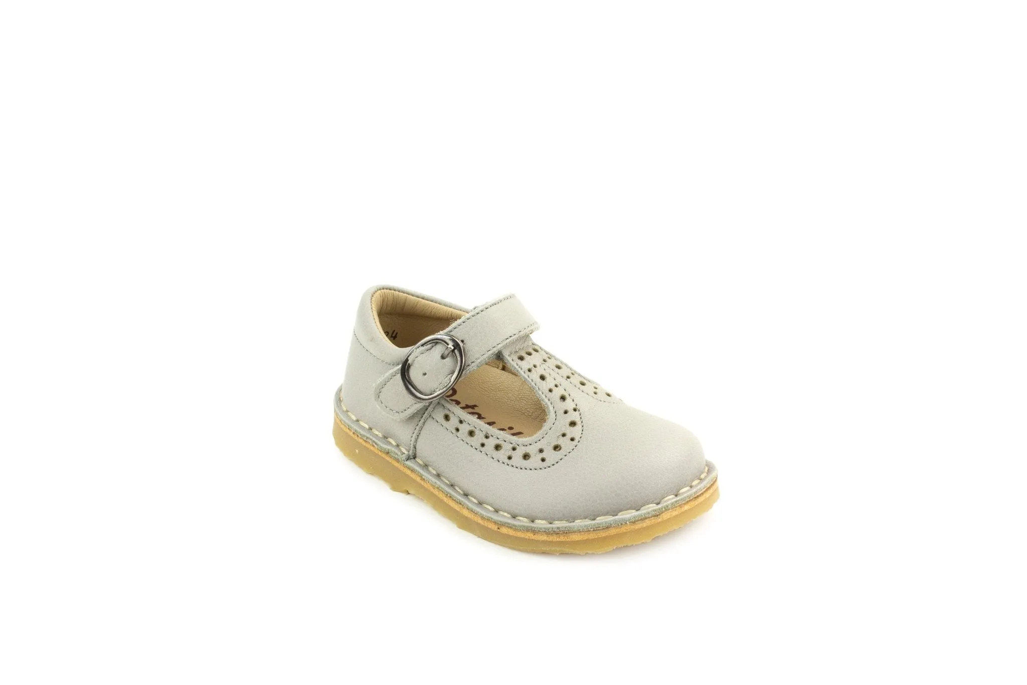 Petasil: Catarina Classic T-Bar Mädchen Schuhe - Hellgrau