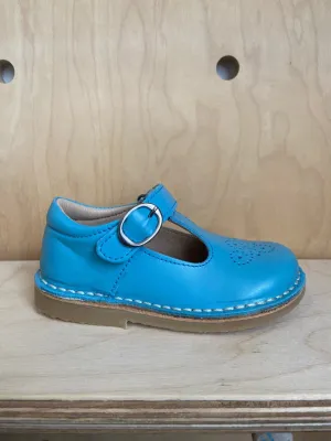 Petasil: Susy T-Bar Klettverschluss-Schuhe - Maui Blau Roma