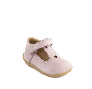 Petasil: Tima T-Bar Klettverschluss-Schuhe - Altrosa Savana