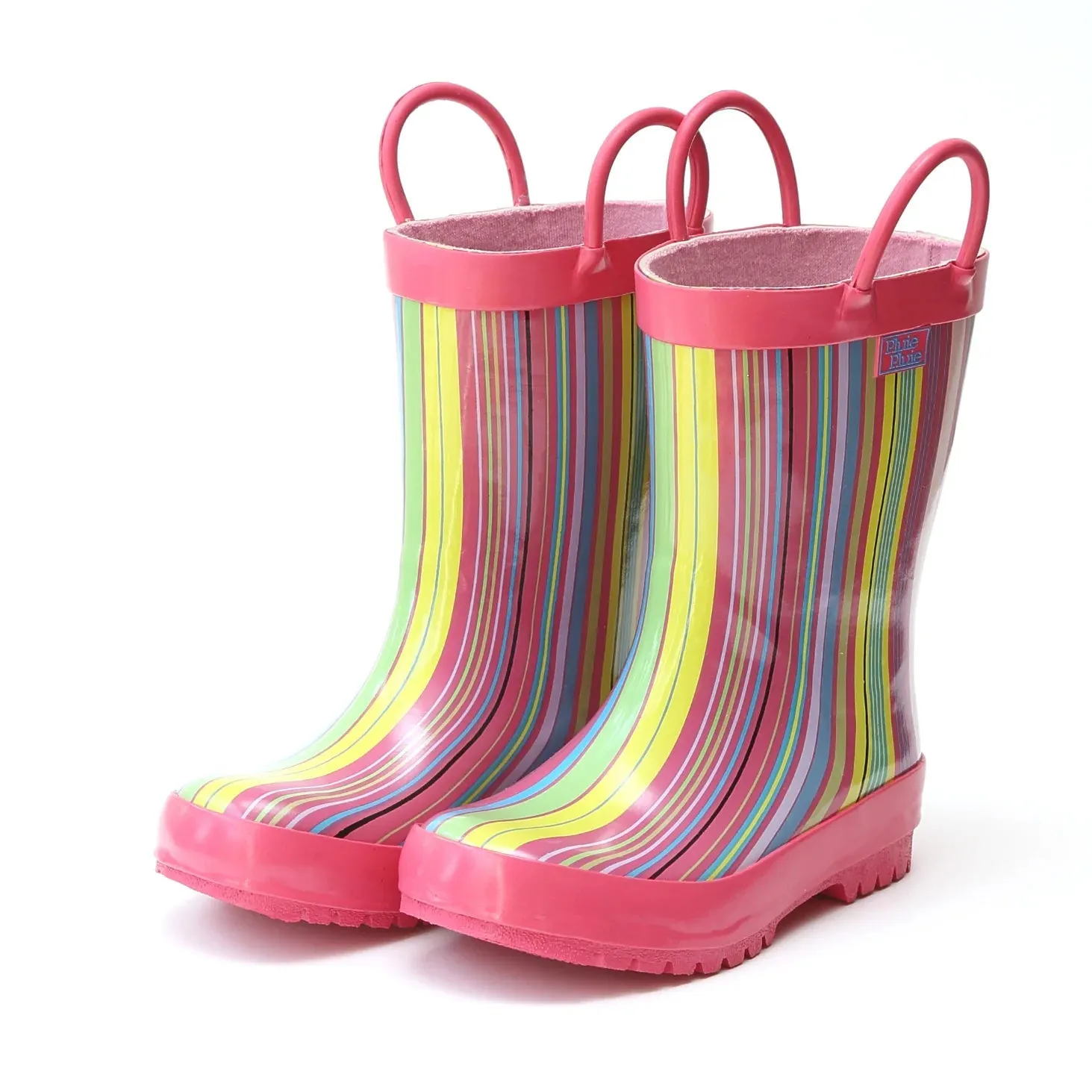 Pluie Pink Streifen Regenstiefel