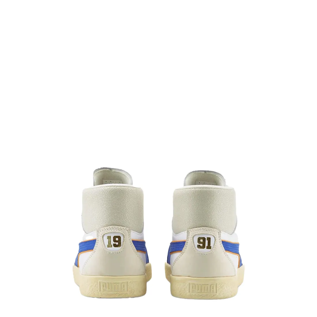 Puma Damen Clyde Mid Bball Rhuigi Trainer Puma Weiß / Royal Sapphire