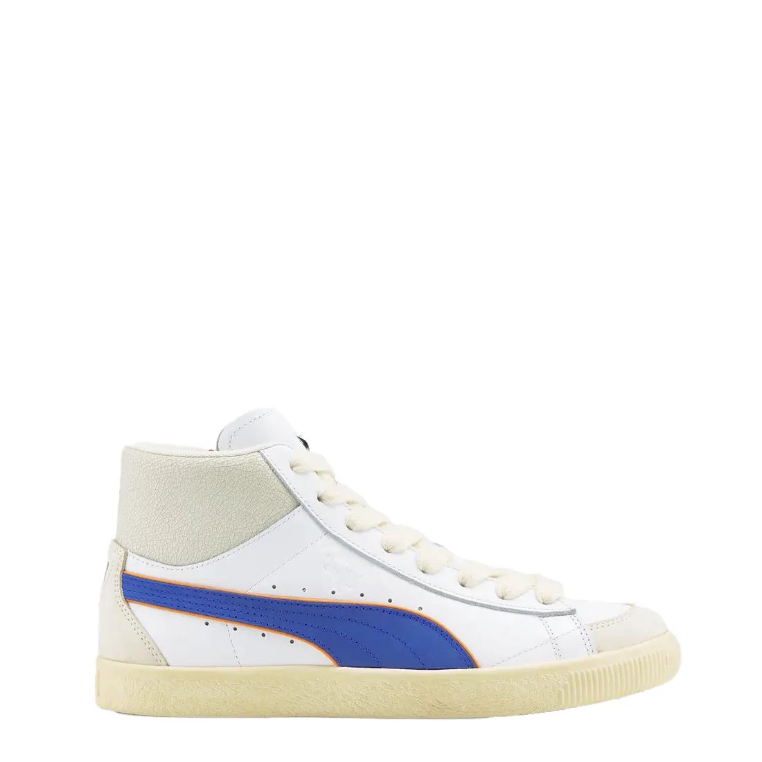 Puma Damen Clyde Mid Bball Rhuigi Trainer Puma Weiß / Royal Sapphire