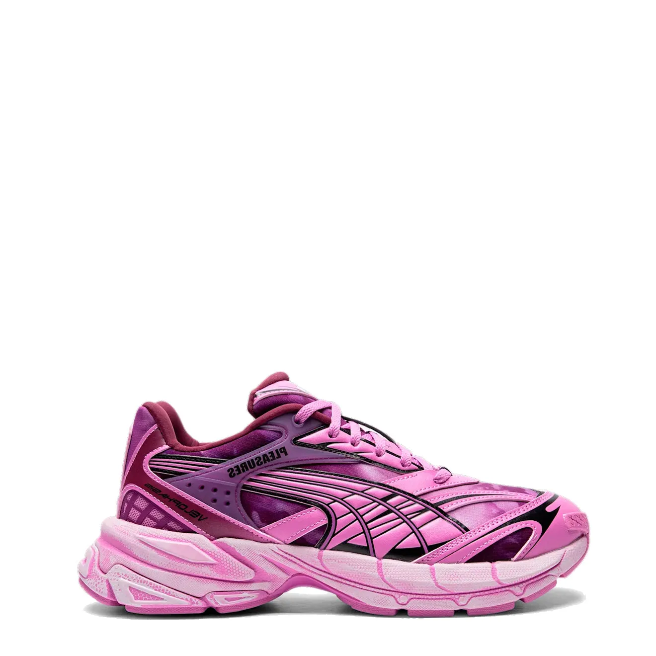 Puma Damen Velophasis Overdyed Pleasure Trainer Weinrot / Mauve Pop