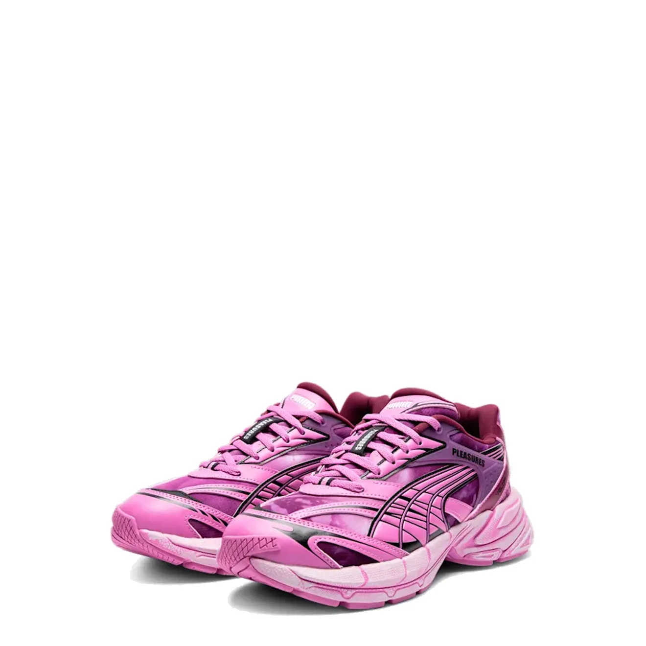 Puma Damen Velophasis Overdyed Pleasure Trainer Weinrot / Mauve Pop