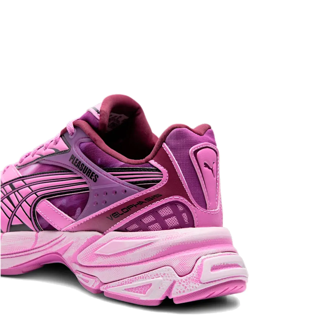 Puma Damen Velophasis Overdyed Pleasure Trainer Weinrot / Mauve Pop