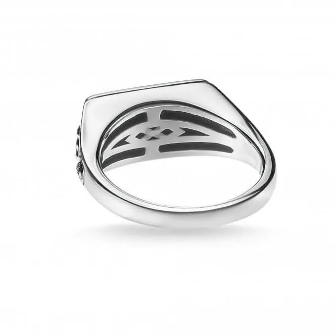 Rebel At Heart Black College Ring TR2243-698-11 Thomas Sabo Ringe