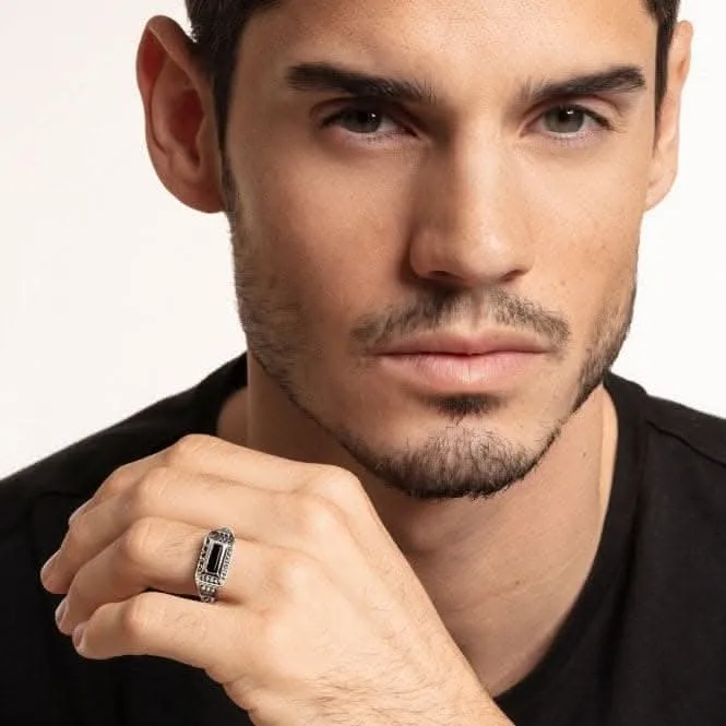 Rebel At Heart Black College Ring TR2243-698-11 Thomas Sabo Ringe