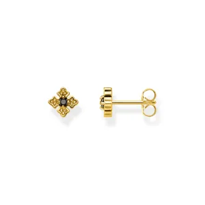 Rebel At Heart vergoldete Royalty schwarze Ohrringe H2021-414-11 Thomas Sabo Ohrringe