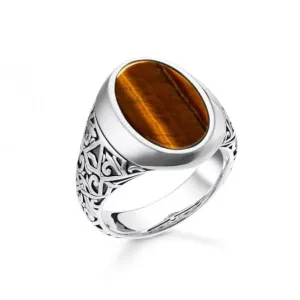Rebel At Heart Tigerauge Ring TR2242-826-2 Thomas Sabo Ringe