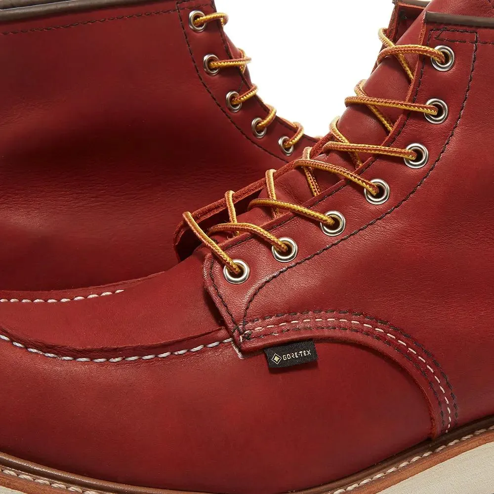Red Wing Herren 6-Zoll Classic Moc 8864 Rostbraun Taos Gore-Tex Wasserdicht