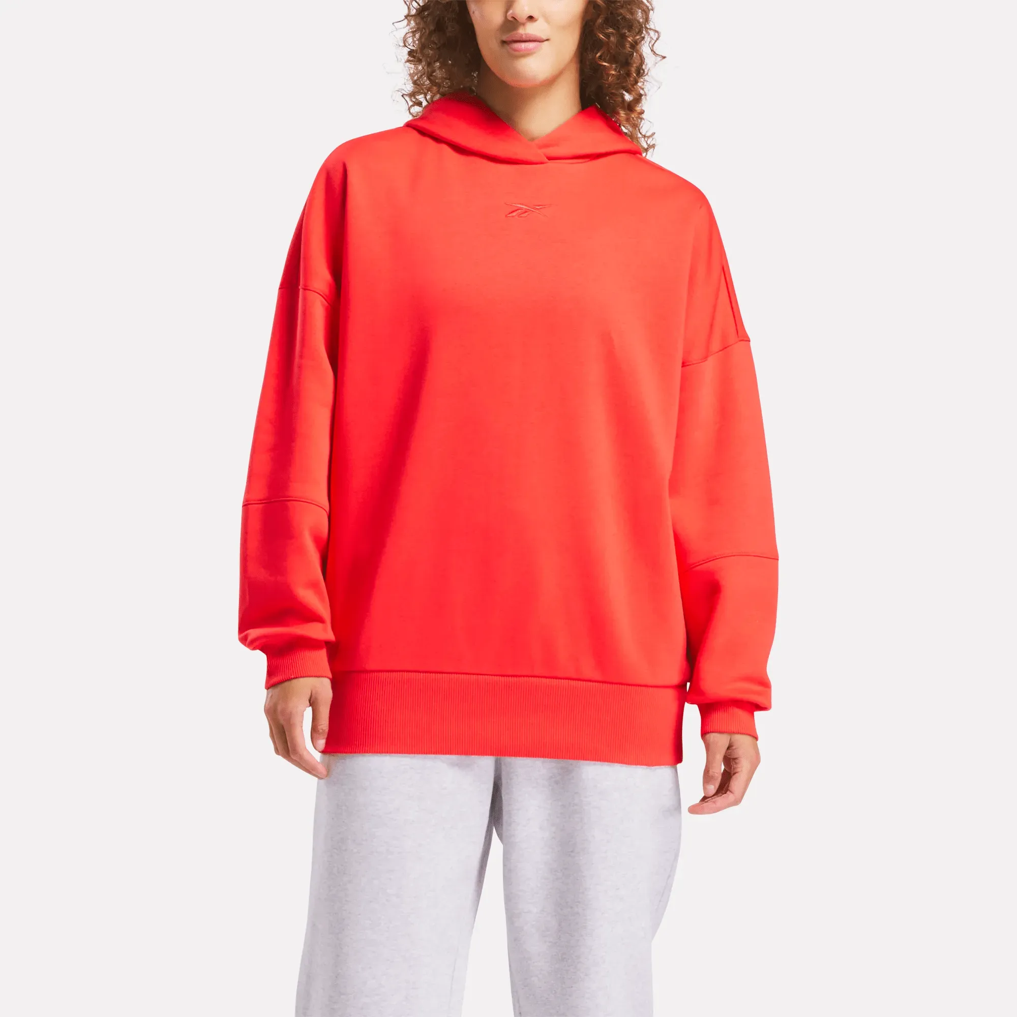 Reebok Schuhe Damen Lux Übergroße Kapuzenjacke