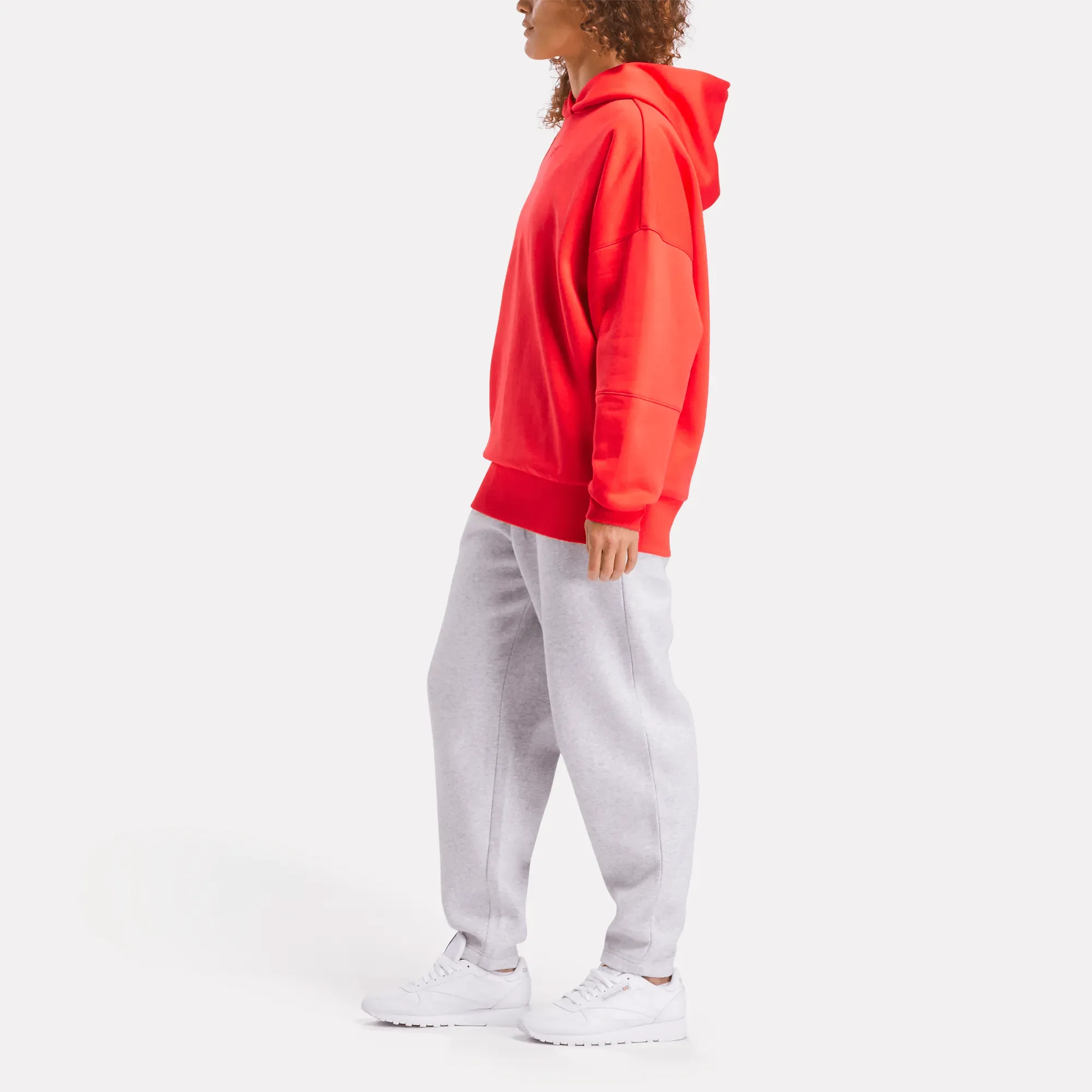 Reebok Schuhe Damen Lux Übergroße Kapuzenjacke