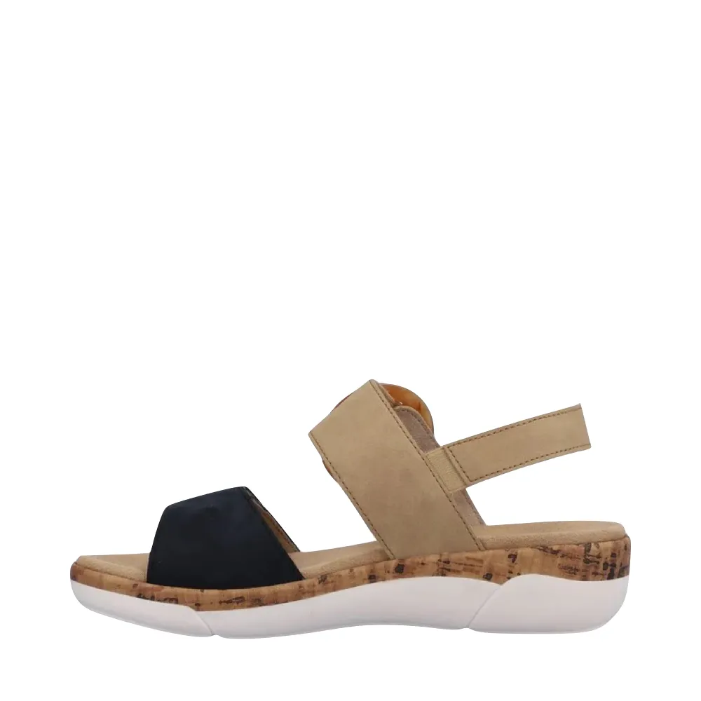 Remonte Damen Jocelyn 53 Sandale in Blau/Sand