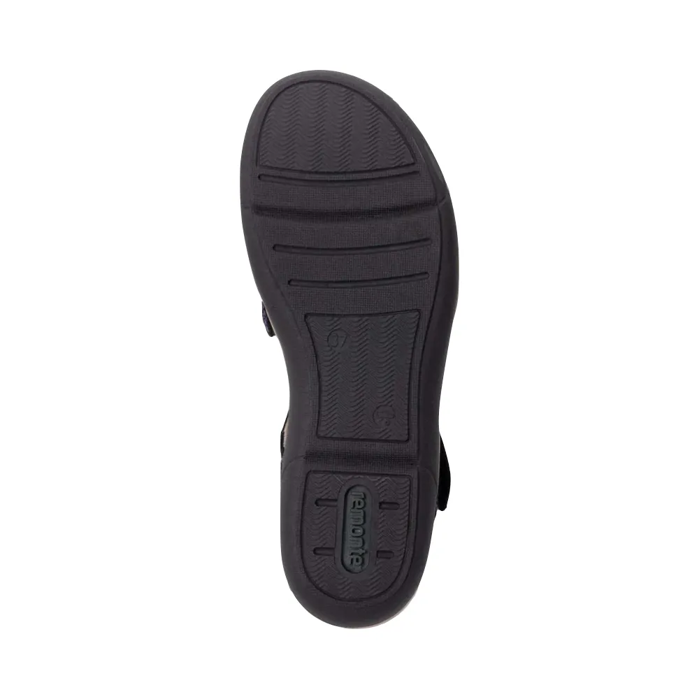 Remonte Damen Jocelyn 60 Sandale in Schwarz Multi