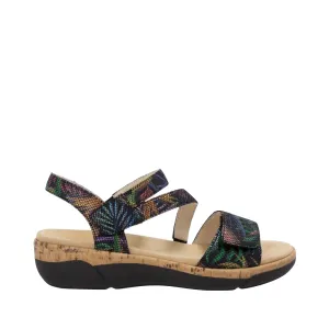 Remonte Damen Jocelyn 60 Sandale in Schwarz Multi
