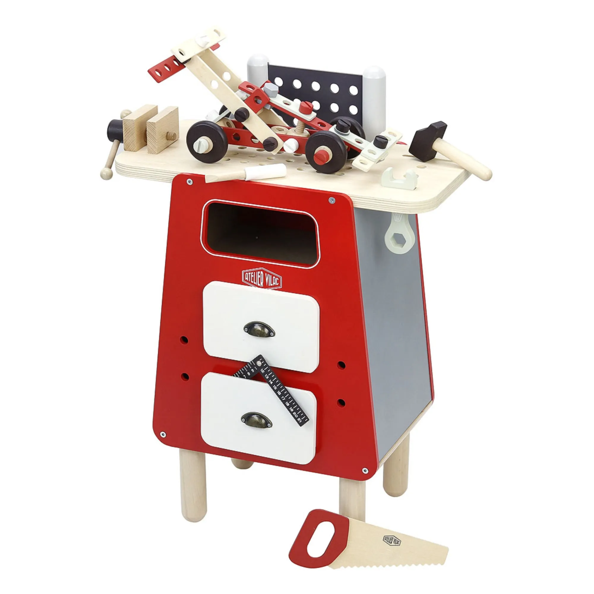 Retro Holz Werkbank