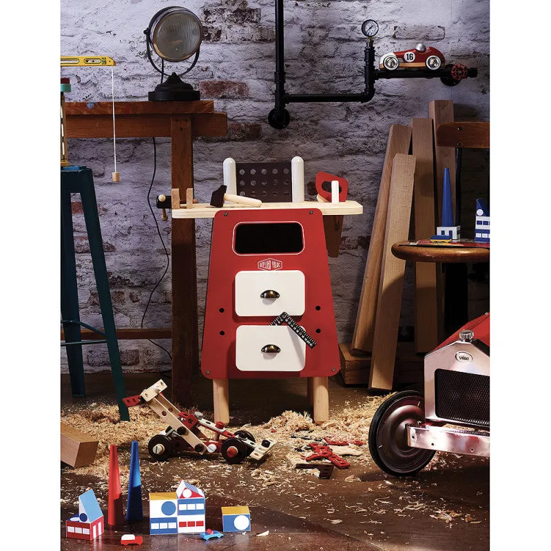 Retro Holz Werkbank