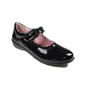 Ricosta: Beth Mary Jane Schülerschuhe - Glänzendes Schwarz